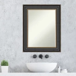 Amanti Art Thomas Black Bronze Petite Bevel Bathroom Wall Mirror 29.75 X 23.75 In. 9 Amanti Art Thomas Black Bronze Petite Bevel Bathroom Wall Mirror 29.75 X 23.75 In. -Umbra Home Decor Shop GUEST d16f07cf b6b5 456d a010 e4186474dc3a
