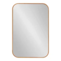 23" X 35" Nordlund Framed Decorative Wall Mirror Natural - Kate & Laurel All Things Decor -Umbra Home Decor Shop GUEST d2349775 df6b 48c8 afdf 9461e9b4de0e