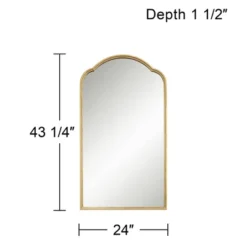 Uttermost Arch Top Rectangular Vanity Decorative Wall Mirror Modern Metallic Gold Iron Frame 24" Wide For Bathroom Bedroom House -Umbra Home Decor Shop GUEST d28c2f6b de80 4f55 921d e94cf6d5c438