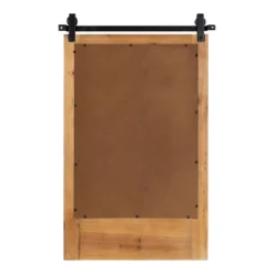 18" X 28" Cates Functional Wall Mirror Rustic Brown - Kate & Laurel All Things Decor -Umbra Home Decor Shop GUEST d28fd2b6 0508 4d16 a384 902717366572