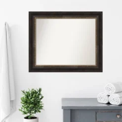 34" X 28" Non-Beveled Varied Black Bathroom Wall Mirror - Amanti Art -Umbra Home Decor Shop GUEST d2dc2bf9 5471 47eb bf54 ea06f109586d