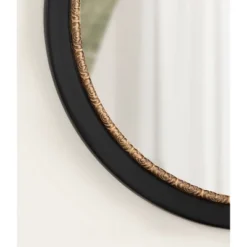 Kate & Laurel All Things Decor 26"x26" Wildomar Round Wall Mirror Black -Umbra Home Decor Shop GUEST d30550d3 5adb 45eb a452 8b66cc55f736