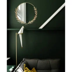 21" Emperor Grecian Round Wall Mirror Gold - Infinity Instruments -Umbra Home Decor Shop GUEST d3783977 d587 4489 ba49 4e5fe5daef00