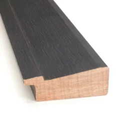 22" X 28" Non-Beveled Romano Espresso Narrow Wood Wall Mirror - Amanti Art