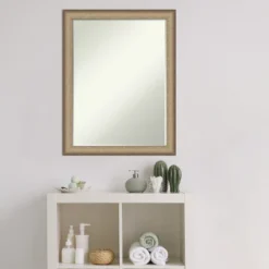 Elegant Brushed Narrow Petite Bevel Bathroom Wall Mirror -Umbra Home Decor Shop GUEST d6264870 7eb2 4d83 9734 9b33dd719342