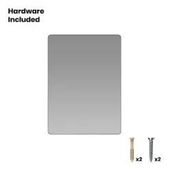 Emma And Oliver Powder Coated Metal Decorative Wall Hanging Mirror With Rounded Corners; Hangs Horizontally Or Vertically -Umbra Home Decor Shop GUEST d64ee0a2 3137 4ae0 b4aa a30ce8d452ae