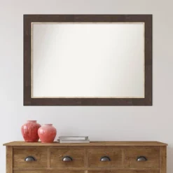 41" X 29" Non-Beveled Lined Bronze Wall Mirror - Amanti Art -Umbra Home Decor Shop GUEST d6a73f68 06a8 43a9 88c0 4ea488223300