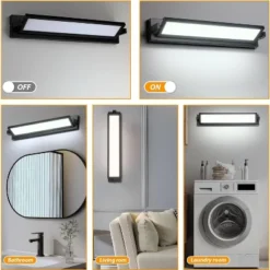 3 Color Temperature Dimmable Black Bathroom Vanity Light Bar 27inch 26W LED Modern Matte Black Bathroom Wall Lighting Fixtures Over Mirror -Umbra Home Decor Shop GUEST d6de40e7 58ea 403c 9dce caee0e8a1eb1