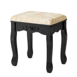 Tangkula Vanity Table Set W/ 360° Rotating Oval Mirror & Drawers Black/White -Umbra Home Decor Shop GUEST d86f04c3 63bb 46d0 98fd 85fef2ad208d