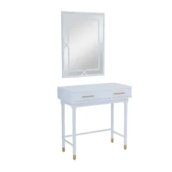 Set Of 2 Traditional Wood Console Tables With Mirror White - Olivia & May 13 Set Of 2 Traditional Wood Console Tables With Mirror White - Olivia & May -Umbra Home Decor Shop GUEST d8ec26e9 7a22 40de 8b59 f1956f8e6c34
