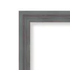 Amanti Art Dixie Grey Rustic Petite Bevel Wood Bathroom Wall Mirror 26.25 X 20.25 In.