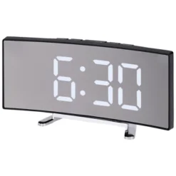 REGALWOVEN Digital Corded Electric Temperature LED Mirror Alarm Clock 6.7 X 2.8 X 1.2 Inches -Umbra Home Decor Shop GUEST d9ebc4fc 9d7a 464a b4b8 a7ec95fa9533