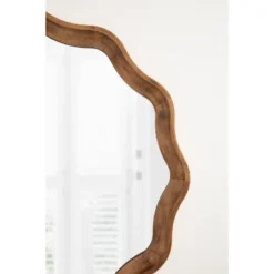 Kate & Laurel All Things Decor 28"x28" Hatherleigh Round Scallop Mirror: Wall Mount, Transitional Decor -Umbra Home Decor Shop GUEST d9f227b0 e83a 40ab 802a d246a230fd7c