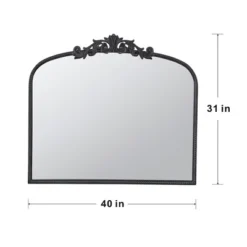 Ridstar 40 In. W X 31 In. H Black Arched Bathroom Mirror -Umbra Home Decor Shop GUEST da615fdf 621a 4d98 8095 73e466b79b9e