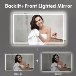 Coucheta 60x36" LED Bathroom Mirror With Anti-Fog & Dimmable Backlit - Shatterproof Memory Feature For Vanity Wall Mount -Umbra Home Decor Shop GUEST db0e12e3 6af2 434a bc0d 92497de31b5a 2