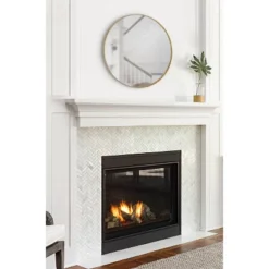 22" Rollo Round Wall Mirror Gold - Kate & Laurel All Things Decor -Umbra Home Decor Shop GUEST db3d7007 f114 4062 bae3 28565d478b18