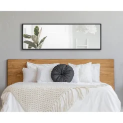 16" X 48" Travis Framed Decorative Wall Mirror Black - Kate & Laurel All Things Decor -Umbra Home Decor Shop GUEST dbc93397 3129 496f 963b c893af9ab072