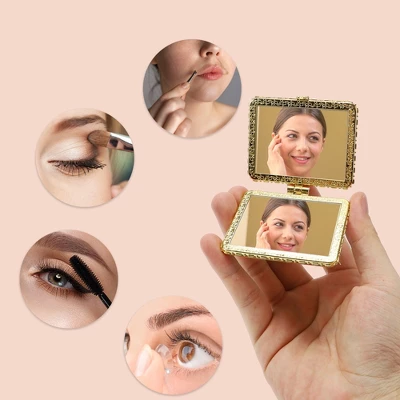 Unique Bargains Rectangle Mini Mirror For Purses 1 Pc 5 Unique Bargains Rectangle Mini Mirror For Purses 1 Pc - Image 5