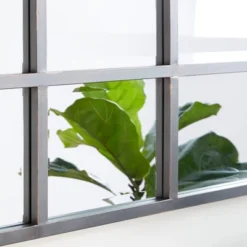 Glass Window Pane Inspired Wall Mirror Black - Olivia & May -Umbra Home Decor Shop GUEST dc44dbbf e09f 4620 b781 6c3f21a1dbbb