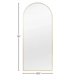 Muselady Glam Style Arch-Crowned Top Full Length Floor Mirror With Standing -The Pop Home -Umbra Home Decor Shop GUEST dcdd73f3 f0b9 41d1 9db9 d7547cabaeac