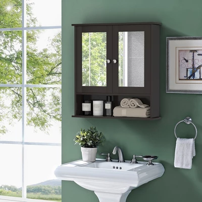 Costway Wall Mount Mirror Cabinet 3 Costway Wall Mount Mirror Cabinet - Image 3