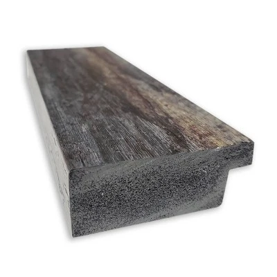 18" X 52" Bark Rustic Framed On The Door Mirror Charcoal - Amanti Art 1 18" X 52" Bark Rustic Framed On The Door Mirror Charcoal - Amanti Art