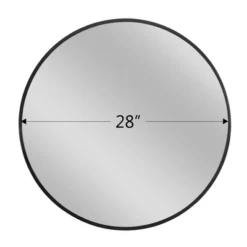 Eranthe Wall Mounted Round Mirror With Brushed Metal Frame For Bathroom, Vanity, Living Room, Bedroom, Entryway Wall Decor - The Pop Home -Umbra Home Decor Shop GUEST de079714 428b 471d b3b8 358a67bb185a