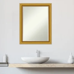 Amanti Art Townhouse Gold Petite Bevel Wood Bathroom Wall Mirror 27.5 X 21.5 In. 15 Amanti Art Townhouse Gold Petite Bevel Wood Bathroom Wall Mirror 27.5 X 21.5 In. -Umbra Home Decor Shop GUEST de1617fc e802 410e b703 22d674e6af73