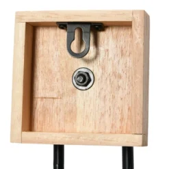 Round Metal Framed Wall Mirror With Wood/Metal Bracket Black - Storied Home -Umbra Home Decor Shop GUEST de1c08da c731 4810 995e b48b2e17329c