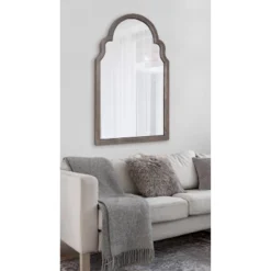 24" X 36" Hogan Arch Wall Mirror Gray - Kate & Laurel All Things Decor -Umbra Home Decor Shop GUEST df84efc6 5e4a 4174 ad5a 15afa843c465