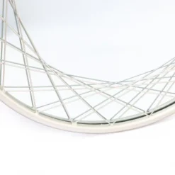 LuxenHome Silver Metal Frame Round Accent Vanity Wall Mirror -Umbra Home Decor Shop GUEST df93b30d 09af 4f65 bcb3 b90581e5d9bc