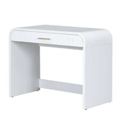 40"W Dressing Table Vanity Table Makeup Table With Touch Screen Lighted Mirror And Large Drawe, White-ModernLuxe -Umbra Home Decor Shop GUEST dfb3ecea e293 4d55 b442 d0c1fd5c0d94