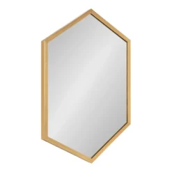 22" X 31" Laverty Hexagon Wall Mirror Gold - Kate & Laurel All Things Decor -Umbra Home Decor Shop GUEST e0148832 abf8 49ec 987f 3c16aa557d87