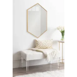 24.7" X36.7" Rhodes Hexagon Wall Mirror Gold - Kate & Laurel All Things Decor 13 24.7" X36.7" Rhodes Hexagon Wall Mirror Gold - Kate & Laurel All Things Decor -Umbra Home Decor Shop GUEST e077038f 8216 404a 9e42 2e8bba8f617f