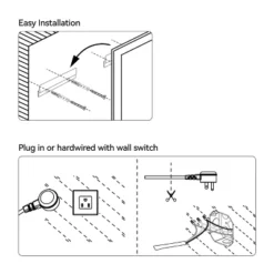 20in*28in LED Bathroom Mirror,Front-Lit And Back-Lit, Stepless Dimmable, 3 Colors CRI90+, Brightness Memory, Shatter-Proof,Anti-fog LED Vanity Mirror -Umbra Home Decor Shop GUEST e0cfe6f5 16a8 48e3 aa47 a67b73adc5f9