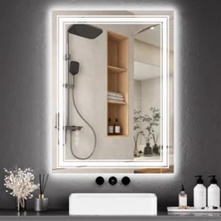 Large Bathroom Mirror With LED Lights, LED Vanity Mirror For Bathroom, 3 Adjustable Colors Of Lights, Anti-Fog, Backlit + Front Lit, Stepless Dimming -Umbra Home Decor Shop GUEST e269135b f495 48f8 9b90 bf0957a88592