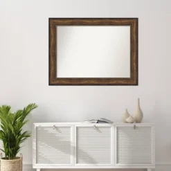 46" X 35" Non-Beveled Ballroom Bronze Wall Mirror - Amanti Art: Modern Rectangular, Polystyrene Frame, Includes Mounting Hardware -Umbra Home Decor Shop GUEST e271ac6e 3fd2 40d8 8c4d b329b1a6c060