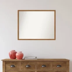 29" X 23" Non-Beveled Carlisle Blonde Narrow Wood Wall Mirror - Amanti Art -Umbra Home Decor Shop GUEST e3418f60 48b2 42b4 b049 2a9c3eb9ca5a