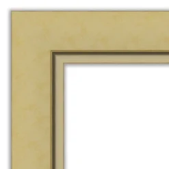 Amanti Art Landon Gold Petite Bevel Bathroom Wall Mirror 30.25 X 24.25 In.