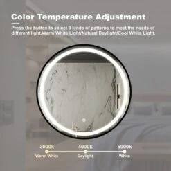 32 Inch Bathroom Wall Mirrors With 3 Color Lights Round Wall Vanity Mirror, IP54 Waterproof Frameless Crystal LED Anti-Fog Bathroom Vanity Mirror 9 32 Inch Bathroom Wall Mirrors With 3 Color Lights Round Wall Vanity Mirror, IP54 Waterproof Frameless Crystal LED Anti-Fog Bathroom Vanity Mirror -Umbra Home Decor Shop GUEST e5925033 81b0 4e6a a00b c9b2584ed8d0