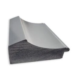 34" X 28" Non-Beveled Peak Polished Nickel Wall Mirror - Amanti Art