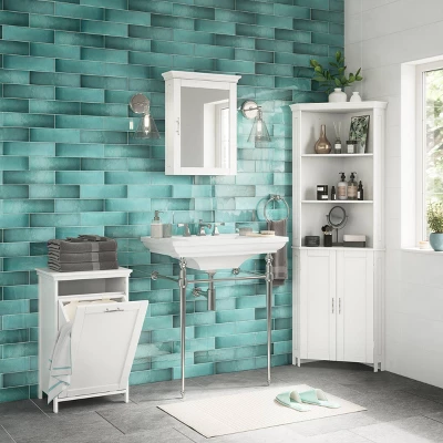 Somerset Bathroom Storage Medicine Cabinet Mirror Without Open Shelf - RiverRidge Home 3 Somerset Bathroom Storage Medicine Cabinet Mirror Without Open Shelf - RiverRidge Home - Image 3