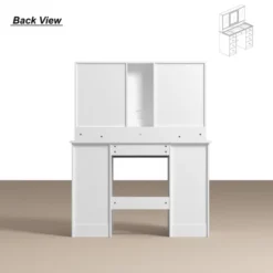 Famapy 43"W Large Vanity Table 9-Drawer Vanity Set With Crystal Pulls And Versatile Mirror Lighting -Umbra Home Decor Shop GUEST e67e8cd0 3c72 4204 84c6 e8c2ea7a8a23