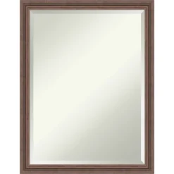Amanti Art Distressed Rustic Brown Beveled Wood Bathroom Wall Mirror -Umbra Home Decor Shop GUEST e6a800d1 1d37 440f 92f5 af62cacce07a