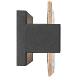 Possini Euro Design Cascadia 23 3/4" High Modern Bathroom Vanity Wall Lamp Light Fixture Mount Over The Sink Mirror LED Black Piastra Glass Shade -Umbra Home Decor Shop GUEST e6de0d6c 0985 4fd1 9d8b 2835fb37186d