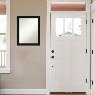 21" X 27" Non-Beveled Avon Black Wall Mirror - Amanti Art 7 21" X 27" Non-Beveled Avon Black Wall Mirror - Amanti Art - Image 7