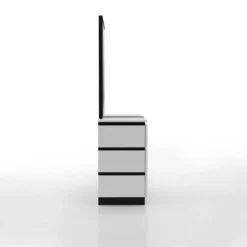 Pape Contemporary 6 Drawer Dresser With Mirror White/Metallic Gray - MiBasics -Umbra Home Decor Shop GUEST e942e04d 8ba6 4886 af65 10db4d1a1846