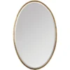Uttermost Herleva 17 3/4" X 28" Antique Gold Oval Wall Mirror