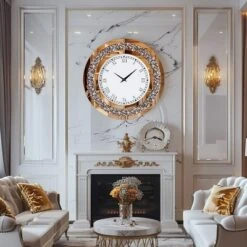 Round Mirror Wall Clock Crushed Diamond -Umbra Home Decor Shop GUEST ea65df7c e2d7 4a51 8c8f a90655b2d054