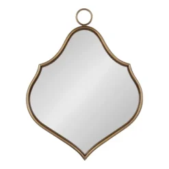 21" X 27" Sarita Decorative Framed Wall Mirror Gold - Kate & Laurel All Things Decor